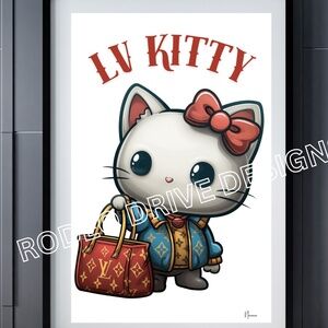 HELLO KITTY POSTER 11X17 LV KITTY HELLO KITTY DESIGNER SERIES-BY NAVARRO